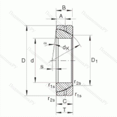 Подшипник шарнирный GE 65-SX